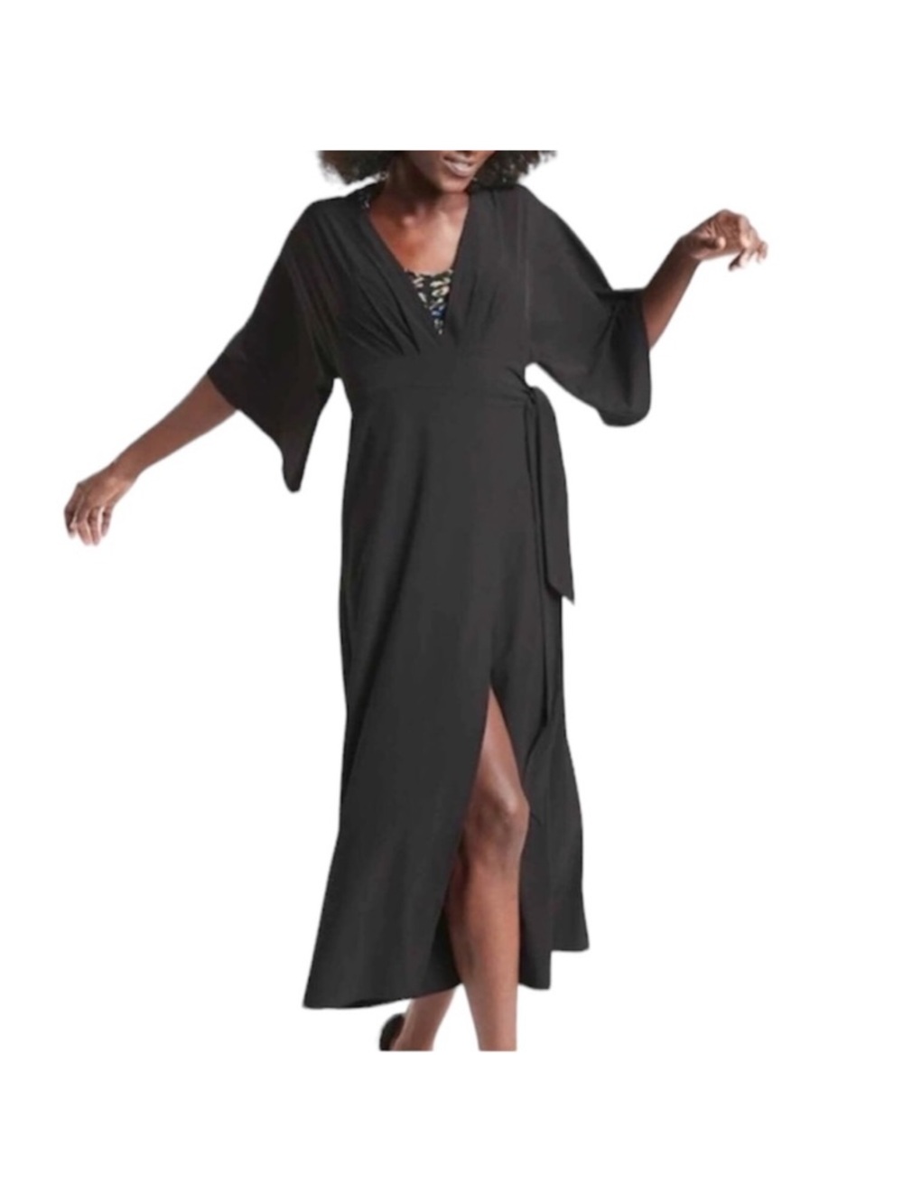 Athleta Calistoga V-Neck Wrap Dress